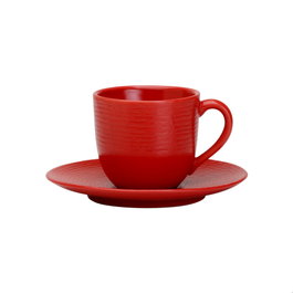 Avet Taza de Café con Plato Artist Red Collection